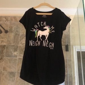 Justice NWOT “watch me neigh neigh” shirt